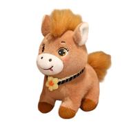zwxqe Caballo de peluche - con ojos grandes y suave decoración | Animal de peluche - para niñas Pascua cumpleaños habitación Bibliotecas