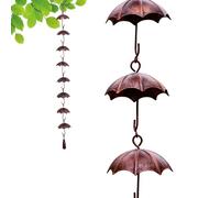 zwxqe Cadena de Lluvia | Decoración de Jardín | Agua Antióxido | para Protección de Fundaciones Casa Trasero Exterior Cottage Entrada Patio Diseño - Tierra