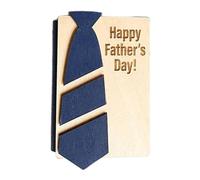 zwxqe Caja de tarjetas para el día del padre | Estuche para múltiples tarjetas | Soporte de madera para el día del padre | Organizador de tarjetas para el día del padre, organizador de tarjetas de