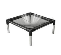 zwxqe Cama elevada para perro | Hamaca portátil lavable de algodón | Estructura pesada para exteriores | para camping viajes, patio, jardín, terraza, balcón verano entrenamiento senior