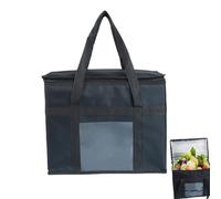 Zwxqe Camping Insulated Bag, 42L Portátil Impermeable Cooler Bag, Plegable Oxford Cloth Food Contenedor, 16,14 x 10,24 x 12,99 inch Reusable Grocery Case for Picnics, Beach, Outdoor, and Work