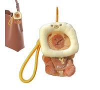 zwxqe Capybara Plush Key Chain, Soft Bread Stuffed Animal Charm, lindo Mini Plush Toy, Creative Keyring Accessory, ideal para Backpack, Handbags, Home Decoración, multicolor, Toast