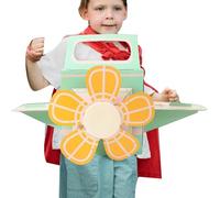 Zwxqe Cardboard Airplane Costume, Toy Carton Airplane, Assembly Wearable Aircraft, Pretend Play Accessory for Coloring Parent and Child Interaction School Kindergarten Home Fun