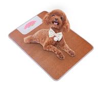 zwxqe Cat Cooling Mat, Pet Cooling Pad Bed, Wear Resistant Rattan Exterior, Sturdy Summer Supply, Ideal for Sofa, Bed, Cage, Kennel, Car, Indoor, Outdoor, Dogs, Cats 72.54 Inches