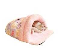 zwxqe Cat Sleeping Bag, Foldable Cat Nest, Slipper Shape Cat Bed, Warm Dog Crate Mat, Winter Cat Cuddler Bed, Cute Bunny Kitten Bed, Thickened Pet Sleeping Bag, Cozy Cat Nest for Winter