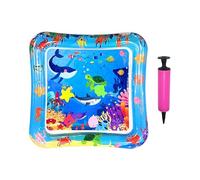 zwxqe Cat Water Play Mat, Indoor Chill Pad, Foldable Sensory Mats, Washable Interactive Pet Toy, 21.26x21.26 Inches, Fun Activity for Animal Outdoor Summer Cooling Entertainment