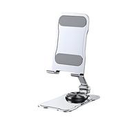 zwxqe Cell Phone Stand, Foldable Desk Holder, Rotating Smartphone Bracket, 4.06x2.6x1.14 Inches, Ideal for Photography Vlogging Filming Streaming, Perfect for Bedside Kitchen Workplace Travel