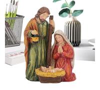 zwxqe Classic Christian Decor | Resin Nativity Scene Sculpture | Escultura de la Familia Holy | Jesús Statue for Home Decor, Beautiful Catholic Nativity Figura for Weddings and Holidays