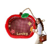 zwxqe Clear Figure Display Bag, Doll Display Case, Star Element Storage Cover, Protective Accessory Organizer, Transparente Carry for Men Women Purse Trinket Everyday Use, 61G/63G, rojo, Se référer au