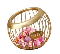 zwxqe Coffee Pod Basket, Desktop Organizer, Iron Pod Holder, Large Capacity Storage Bin For Drinking Station, Space Saving Coffee Accessory For Kitchen Countertop
