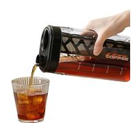 zwxqe Cold Brew Maker, Tea Brewing Bottle, 8.66x2.8x4.4 Inches Portable Filter Jug, 350 Mesh Leak Proof Container with Scale for Kitchen Camping Flavored Drinks Outdoor Home Use