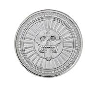 zwxqe Collectable Coin, Vintage Souvenir, Historical Commemorative Token, Decorative Antique Keepsake Gift for Friends Family Women Men Bedroom Living Room Display Showcase Gray