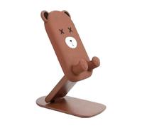 zwxqe Desk Phone Holder, plegable Tablet Stand, Height Adjustable Mobile Cradle, 4.53x2.56x0.98 pulgadas Cute Cartoon Bear Design, compatible con más smartphones y tabletas, Perfect