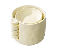 Zwxqe Dipping - Set de salsa plana y sostenedor de cerámica Mini Dish Storage Box for Organized Serving, Durable Container with Easy-Clean Design for Kitchen, Bbq, Snacks, Fruta, Condimentos, Party