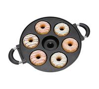 zwxqe Donut Baking Pan, Seven Hole Aluminio Tray, Nonstick Pastry Ring Maker, Round Postre Cooking Plate, Kitchen Breakfast Pastry Form, Bakeware Tray for Airfryer Oven Cooking Reposteria Kitchen