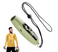 zwxqe Electronic Whistle, Multi-Purpose Whistling Gadget, Adjustable 3 Different Loud Handheld, Outdoor Sports Safety Whistle, USB recargable con cordón y luz para referencia