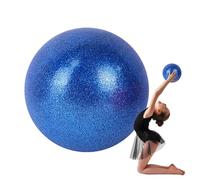 zwxqe Exercise Ball, Rhythmic Gymnastics Ball, Training Equipment, Dance Workout Pilates Accessories, 5.91 Inches, Glitter Fitness Trainer for Women Home Gym Practice