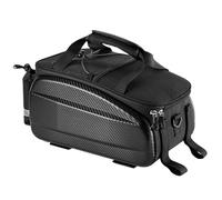 zwxqe Expandable Bikes Rack Bag, Cargo Pannier, Sturdy Rear Rack Pannier Bag with Reflective Strips, Bike Rack Bag for Outdoor Travel, Camping, and Picnic, Carrying Gear