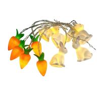 Zwxqe Festive Easter Lights, LED Funny Bright Spring Decor, Holiday Decoration Zanrot String Lights for interior Outdoor Use, Home Entryway Shelf Window Door Wall Garden Balcony Party