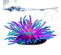 zwxqe Fish Tank Decorations, Silicona Soft Coral Ornaments for Fish Tank, Artificial Glowing in The Dark Aquarium Plants Decor for Freshwater Saltwater