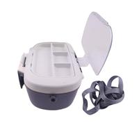 zwxqe Fishing Bait Case, Worm Holder Organizer, Heat Preserving Lure Storage Box, Compact Waist Backpack Tackle Accessory for Outdoor Lake River Shoreline Fishing, 4.13x3.15x7.09 Inches