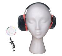 zwxqe Foam Head, Display Stand Model, Hair Accessory Mannequin, Lightweight Practice Tool, Stable Cosmetology for Makeup Artists Home Stylists Beauty Students Wig Styling Training Setup