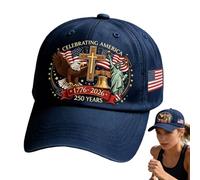 zwxqe Gorra de béisbol ajustable - con motivos simbólicos ajustable - Gorra de camionero conmemorativa del bicentenario - para correr, senderismo, playa, pesca, viajes, , mujeres y hombres