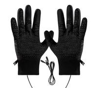 zwxqe Heated Ski Mittens, Impermeable Winter Mittens, Touch Screen Ski Gloves, Cold Weather Hand Warmers, Ski Mittens for Outdoor Enthusiasts, Impermeable Heated Gloves, Winter Hand Warmers for Skiing