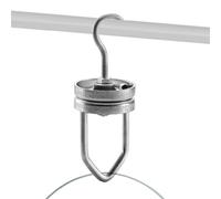 zwxqe Heavy Duty Rotating Spinner Hooks, Pintura en polvo para