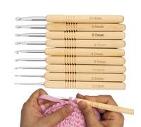 zwxqe Hooks, ergonómico Knitting Yarn Crocheting Needles, Weave Yarn Knitting Needles Kit, Crochet Needles for Beginners, Knitting Needles Set, Crocheting Yarn Kit, Crochet Hooks for Knitters