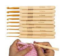 zwxqe Hooks, ergonómico Knitting Yarn Crocheting Needles, Weave Yarn Knitting Needles Kit, Crochet Needles for Beginners, Knitting Needles Set, Crocheting Yarn Kit, Crochet Hooks for Knitters