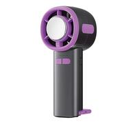 zwxqe Ice Cooling Fan, Digital Display Personal Cooler, Recargable Fan, Portable Gadget, Wearable Device for Gym Travel Camping Outdoor Beach Walking, 2,56 x 2,36 x 6,38 pulgadas