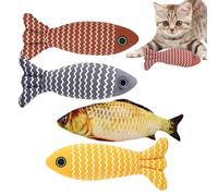 zwxqe Juguetes para Gatos | 4 Piezas Compañero para Mascotas y Animales - de Juguete con Hierba Gatera para Gatos de Interior - para Razas De Todos Los Tamaños En Salón, Dormitorio, Patio Y Jardín