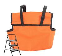 Zwxqe Large Ladder Tool Bag, Ladder Caddy Organizer, Heavy Duty Stairs Accessory Tool Pouch, Worksite Hardware Organizer To Improve Efficiency, Cargo Hold Bag for Tools Hardware Supplies