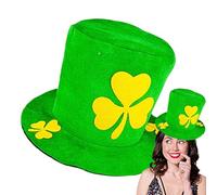 zwxqe Leprechaun Hat, St. Día de Patrick's Top Hat, Día de San Patricio, Hat, Green Leprechaun Hat, S t. Patrick's Day Traje Accessory, Shamrock Leprechaun Hat, Stylish St. Patrick Day Hat