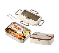 zwxqe Lunch Box Insulated, Meal Containers, Portable Food Boxes, Large Capacity Carrier, Thermal Lunch Organizer for Picnic Outdoor Travel Work and Daily Use, 7.48x3.15x10.24 in