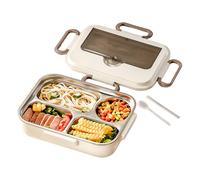 zwxqe Lunch Box Insulated, Meal Containers, Portable Food Boxes, Large Capacity Carrier, Thermal Lunch Organizer for Picnic Outdoor Travel Work and Daily Use, 7.48x3.15x10.24 in