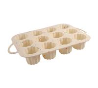 zwxqe - Moldes de silicona para magdalenas, muffin pan, panes de alimentario, utensilios de cocina para baking, bread, tart, chocolate, galletas y fondant molder creamy, gris