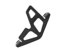 zwxqe Mountain Bike Rear Brake Guard, Shockproof Aluminio Alloy Brake Pump Protective Cover, Sturdy Bicycle Accessory for Wheel Hub Protection, Outdoor Riding, Muddy Terrain, Trail, 3,35 x 2,17