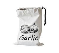 Zwxqe Onion Storage Bag, Canvas Potato Holder, Washable Sack, Drawstring Food Container, 9,84 x 14,17 pulgadas, Breathable Vegetable Bin for Fruits Grocery Kitchen and Home Organization, multicolor