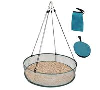 zwxqe Outdoor Bird Feeder Falling Seed Catcher Tray, Durable Birdseed Hoop Holder with Space Saving Mount for Balcony, Driveway, Patio Garden Watching, 4,13 pulgadas