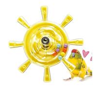 zwxqe Parrot Wheel Toy - Interactive Colorful Playset, Budgies Cage Toy for Entertaining, Bird Activity Tool, Cockatiel Conure Gear with Smooth Synthetic Finish, Enrichment Support Tool for Foraging