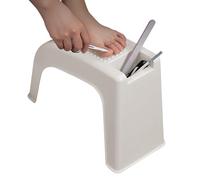 zwxqe Pedicure Chair, Spa Foot Stool, No Slip Manicure Stand, Ergonomic Support Design, Compact Portable Build, Ideal para Home, Salón, Bathroom, Travel, Grooming, Daily Use, 14,76 x 11,02 x 6,5