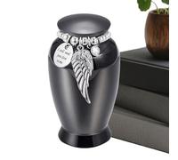 zwxqe Pet Cremation Urn, Metal Dog Ash Container, Mini Memorial Keepsake, Sturdy and Compact Design, Heartfelt Tributes for Animal Companions, Home, Shelf Display After Pet Funeral, 2,76 x 1,77