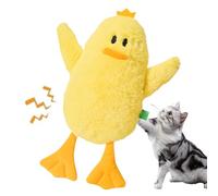zwxqe Pet Plush Toy, Cat Crinkle Sound, Interactive Teething Toy, Soft Stuffed Animal, Companion Chew Figure for Small to Large Breeds Indoors Outdoors, 15.35x11.02x1.18 Inches