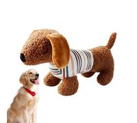 zwxqe Plush Squeaky Dog Toys, Durable Chew Toy for Aggressive Chewers, Dachshund Shape Puppy Plaything, 6,69 pulgadas Interactive Pet Training and Entertainment Tool