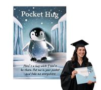 zwxqe Pockets Hug Card, Pocket Turtle Animal Keepsake, Inspirational Hug, Greeting Gift Birthday Thanksgiving, 3.54x6.3 inches, Comfort Companion for Kids Preschoolers Adults