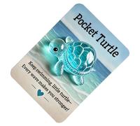 zwxqe Pockets Hug Card, Pocket Turtle Animal Keepsake, Inspirational Hug, Greeting Gift Birthday Thanksgiving, 3.54x6.3 inches, Comfort Companion for Kids Preschoolers Adults