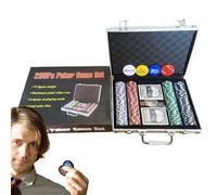 zwxqe Poker Chips for Game Night, Póker Chips Counting Set, Poker Chips, Chips Set, Poker Chip Set for Beginners, Poker Chips and Counters for Home Games Nights Texas