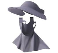zwxqe Protector solar para la cara, sombrero con protector facial | Sombrero de ala ancha con protección UV UPF 50+ para actividades al aire libre como pesca, camping, viajes diarios